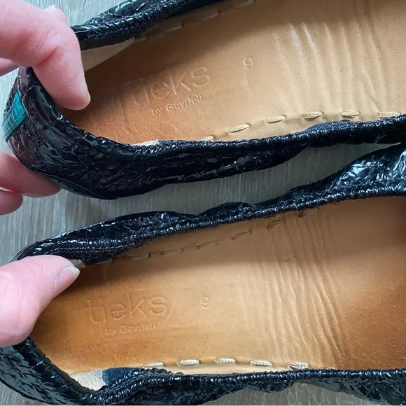 Tieks by Gavrieli Obsidian Black Ballet Flats Size 9