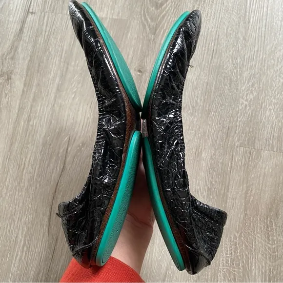 Tieks by Gavrieli Obsidian Black Ballet Flats Size 9
