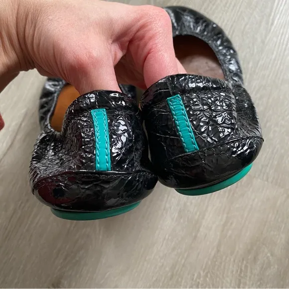 Tieks by Gavrieli Obsidian Black Ballet Flats Size 9