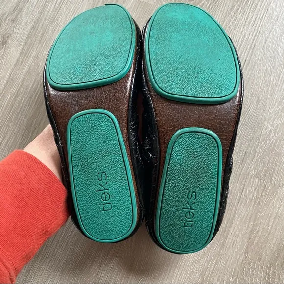 Tieks by Gavrieli Obsidian Black Ballet Flats Size 9