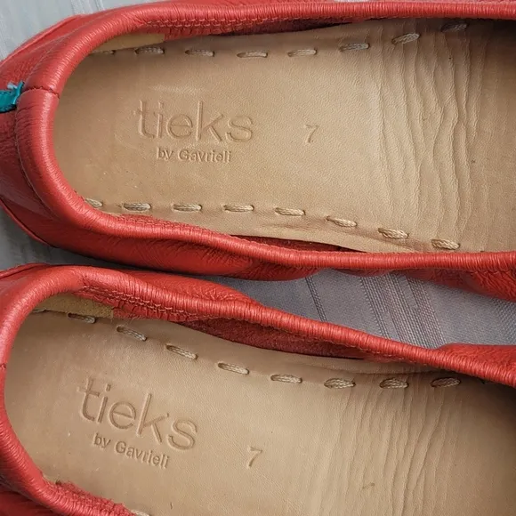 Tieks By Gavrieli Poppy Full Grain Leather Classic Ballet Flats Size 7