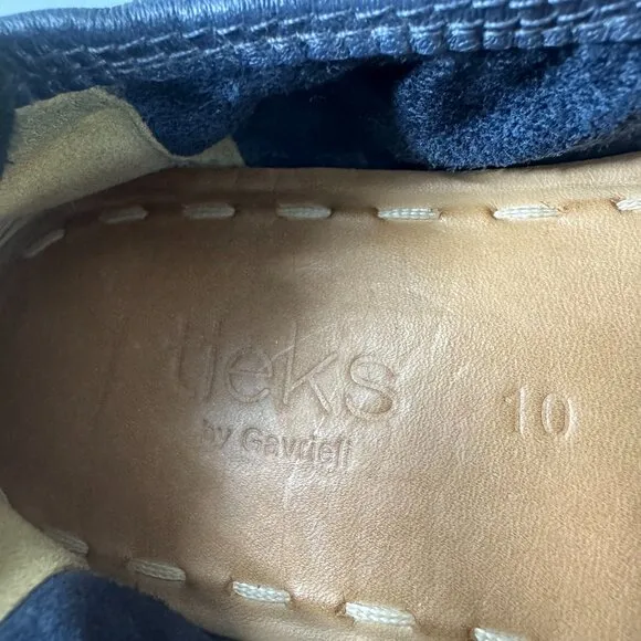 Tieks CALIFORNIA NAVY Leather Ballet Flats, Size 10