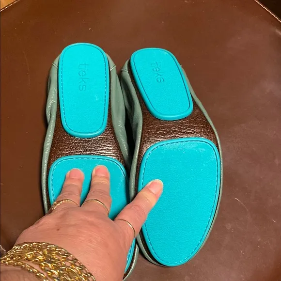 Tieks Green and Blue limited edition
