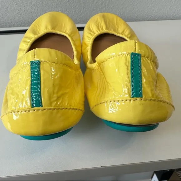 Tieks Lemon Patent Leather flex ballet Flats Women’s size 8 RARE LIMITED