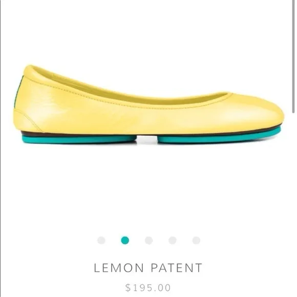 Tieks Lemon Patent Leather flex ballet Flats Women’s size 8 RARE LIMITED