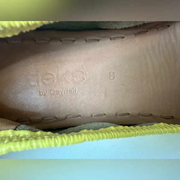 Tieks Lemon Patent Leather flex ballet Flats Women’s size 8 RARE LIMITED