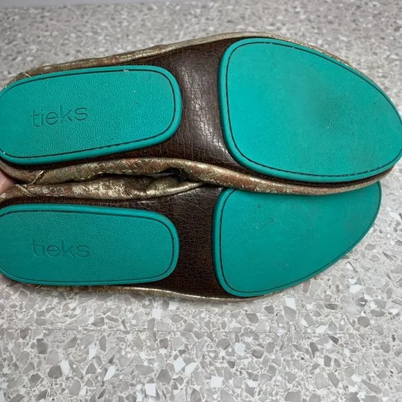 Tieks Wild Copper Ballet Flats 10