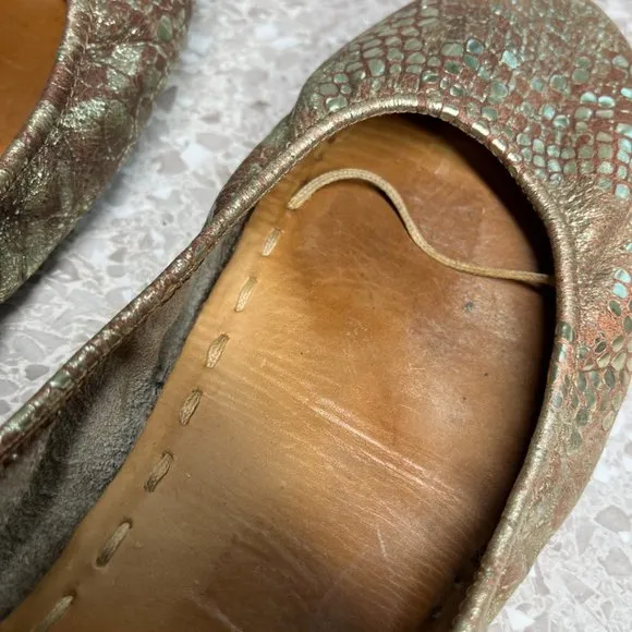 Tieks Wild Copper Ballet Flats 10