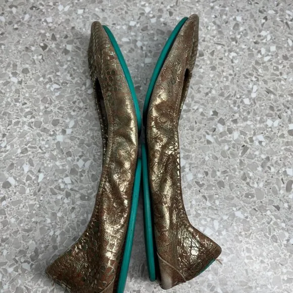 Tieks Wild Copper Ballet Flats 10