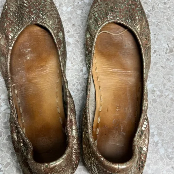 Tieks Wild Copper Ballet Flats 10