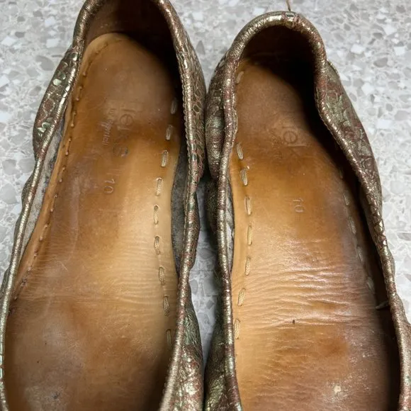 Tieks Wild Copper Ballet Flats 10