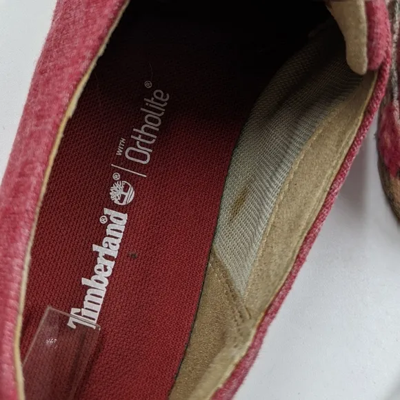 TIMBERLAND Casco Bay Red Lace Up Espadrilles RareTrainers Sz 8W