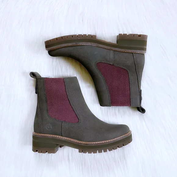 Timberland Courmayeur Valley Chelsea Olive Boots