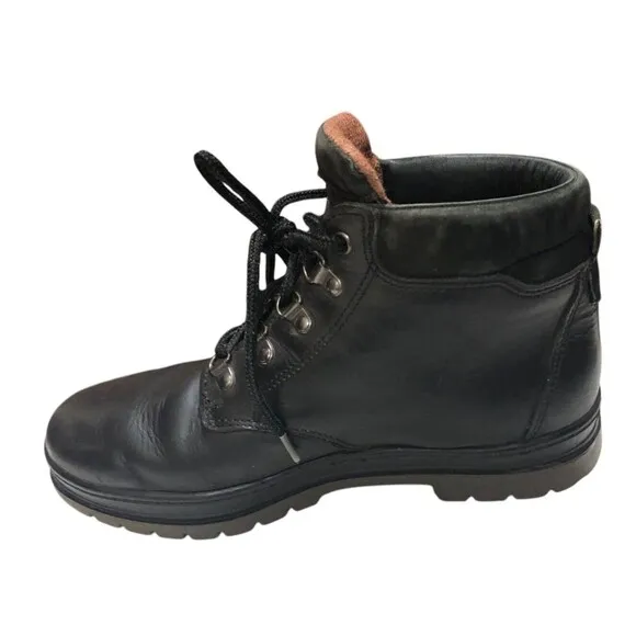 Timberland Leather Combat Boots Mens Black Size 11
