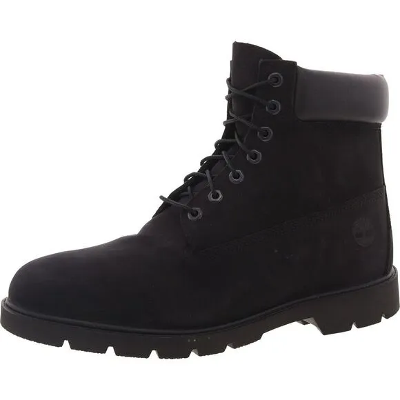 Timberland Mens Black Lace-Up Combat &amp; Lace-Up Boots New