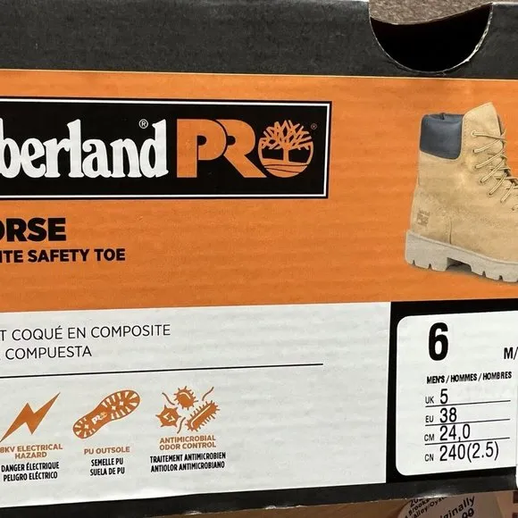 Timberland Pro Men's Sawhorse Combat Composite Toe Boots, Size 6 M