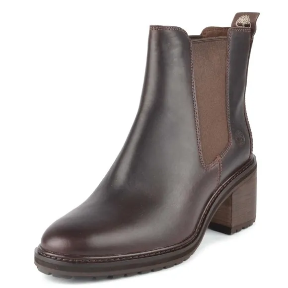TIMBERLAND Sienna High Dark Brown Chelsea Boots