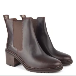 TIMBERLAND Sienna High Dark Brown Chelsea Boots