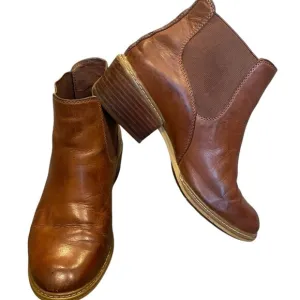 Timberland Sutherlin Bay Low Leather Chelsea Boots A2EFF Sz 7.5M Brown #341B