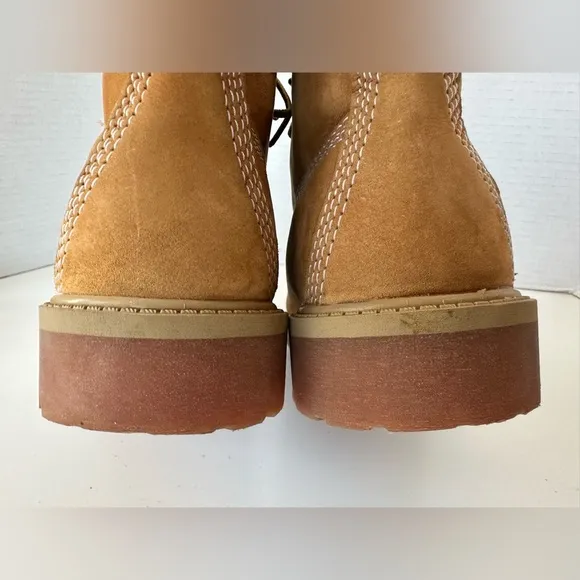 Timberland Timbs Tan Nubuck Combat Boots Size 4