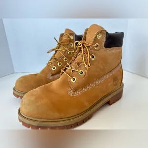 Timberland Timbs Tan Nubuck Combat Boots Size 4