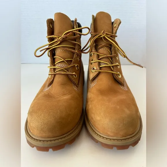 Timberland Timbs Tan Nubuck Combat Boots Size 4