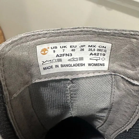 Timberland Women's Gray Chelsea Boots size 9