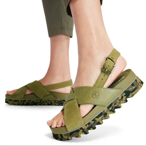 Timberland Women’s Santa Monica Sunrise Olive Sandals
