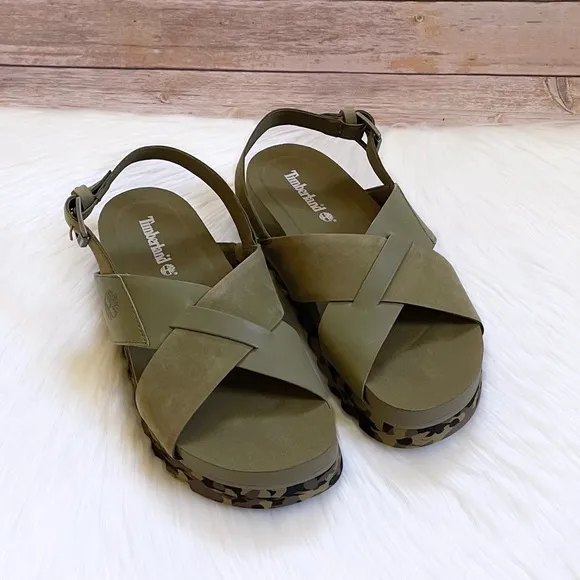 Timberland Women’s Santa Monica Sunrise Olive Sandals