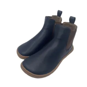 Tipsietoes Chelsea Barefoot Genuine Leather Boots in Navy Blue EU 39