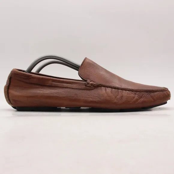 To Boot New York Adam Derrick Loafers Men's 10 Brown Leather Driving Shoes