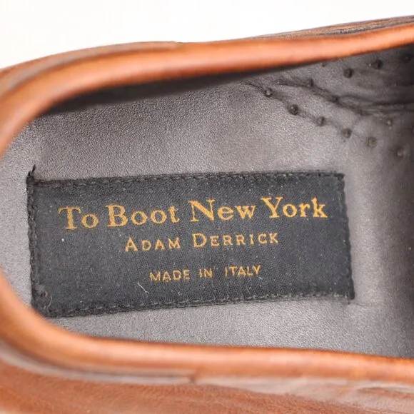 To Boot New York Adam Derrick Loafers Men's 10 Brown Leather Driving Shoes
