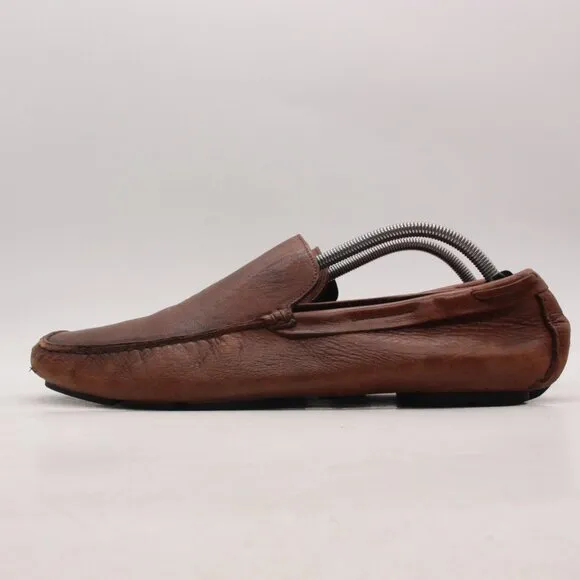 To Boot New York Adam Derrick Loafers Men's 10 Brown Leather Driving Shoes