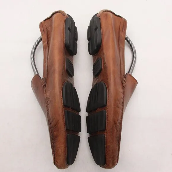 To Boot New York Adam Derrick Loafers Men's 10 Brown Leather Driving Shoes