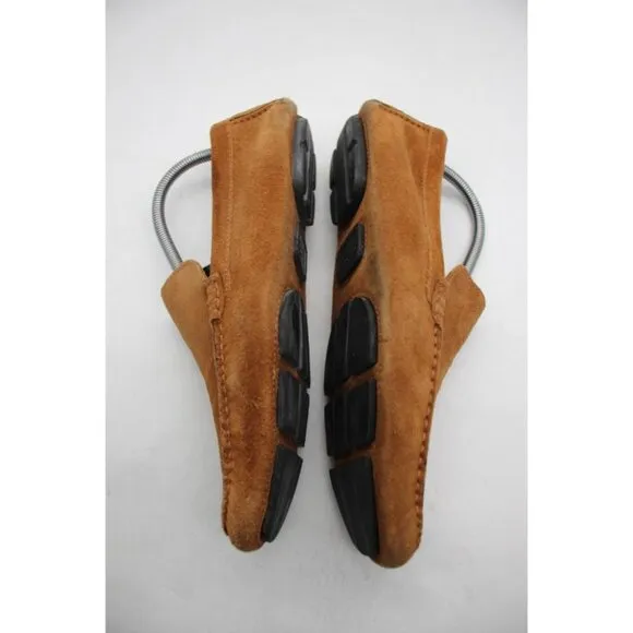 To Boot New York Adam Derrick  Men's 8 Brown Suede Driving Loafers Made in Italy