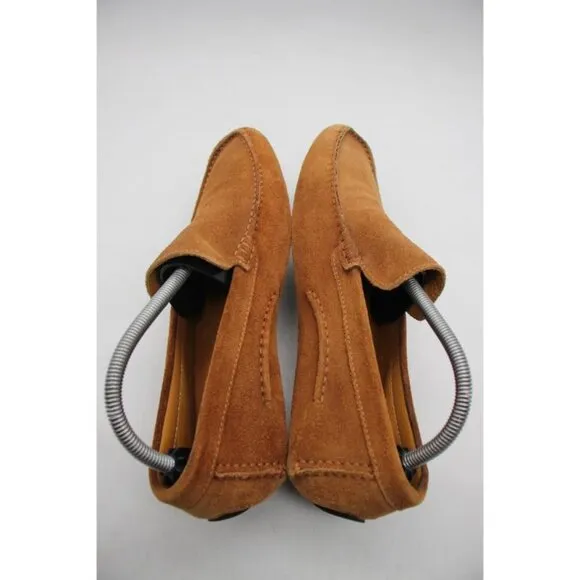 To Boot New York Adam Derrick  Men's 8 Brown Suede Driving Loafers Made in Italy
