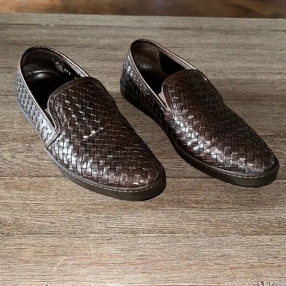 To Boot New York Adam Derrick Woven Leather Loafer