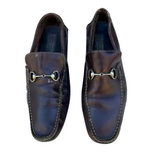 TO BOOT NEW YORK Hilton Brown Leather Horsebit Driving Loafers Sz 12 Shoes