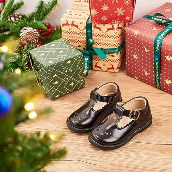 Toddler Girl Mary Jane Dress Shoes-Little Girl School Uniform Shoes
