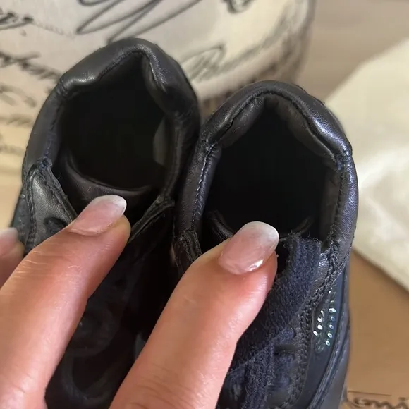 Toddler Girls' Embellished Swarovski Crystal Low-Top Sneakers