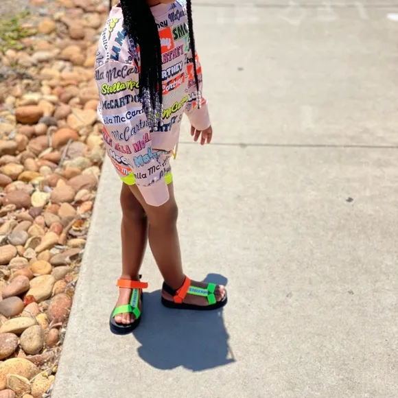 Toddler Stella McCartney kids multicolor tape sandals