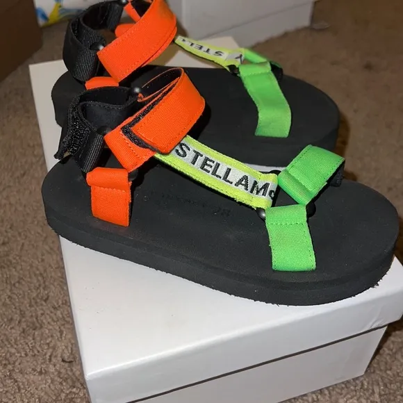 Toddler Stella McCartney kids multicolor tape sandals