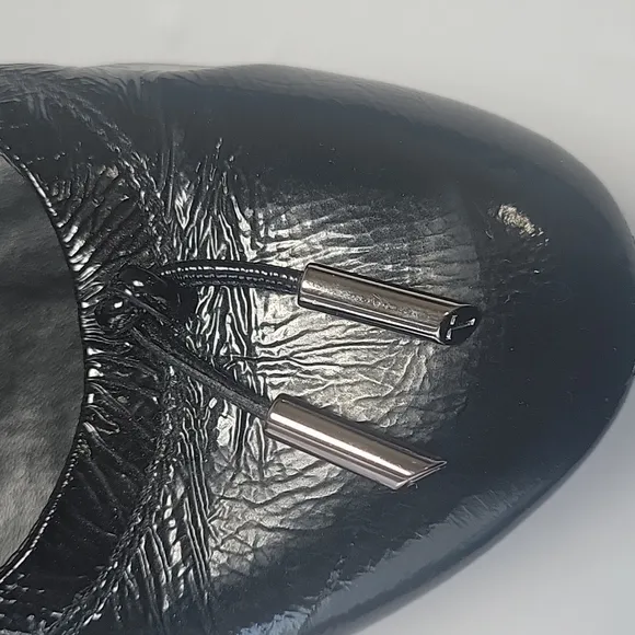 Todd's De Laccetto ballerina black patent leather flats women's size 39 -US 9,