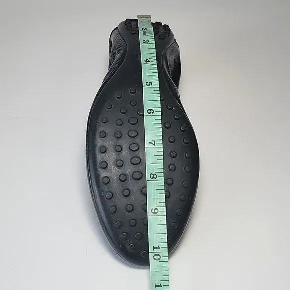 Todd's De Laccetto ballerina black patent leather flats women's size 39 -US 9,