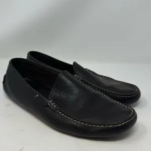 TODS Brown Pebble Leather Driving Loafers Mens Sz 10 Casual Work Office Slip On