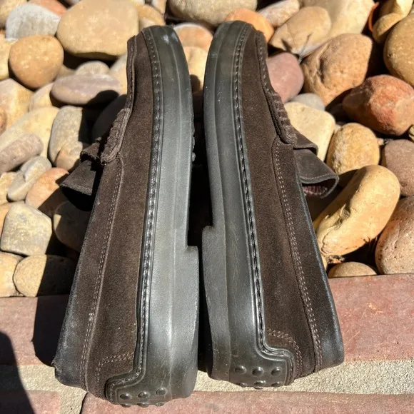 Tod’s Driving Loafers. Brown suede 9M Used see photos
