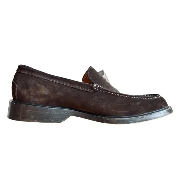 TOD'S Driving Shoes Brown Suede Leather Men’s size 9.5 Loafers Square Toe