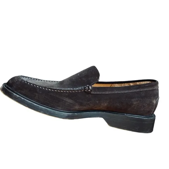 TOD'S Driving Shoes Brown Suede Leather Men’s size 9.5 Loafers Square Toe