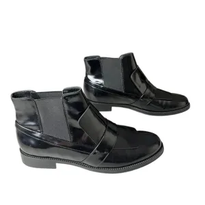 TOD’S Glossy Patent Leather Chelsea Boots 38.5