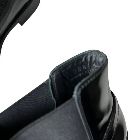 TOD’S Glossy Patent Leather Chelsea Boots 38.5